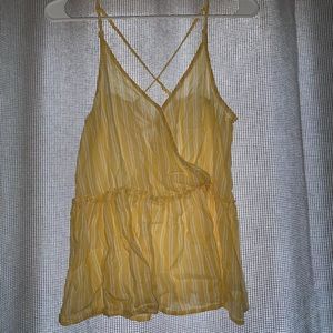 Yellow American Eagle Tank Top